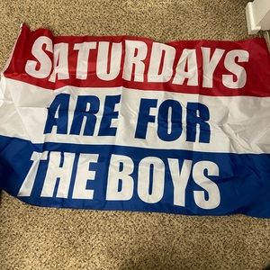 saturdays are for the boys flag